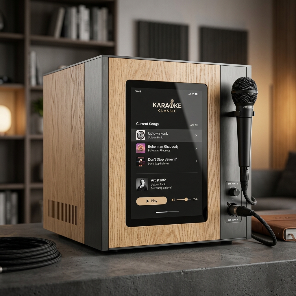 VoxCube Karaoke Classic - Unité 40cm avec écran tactile et sono intégrée